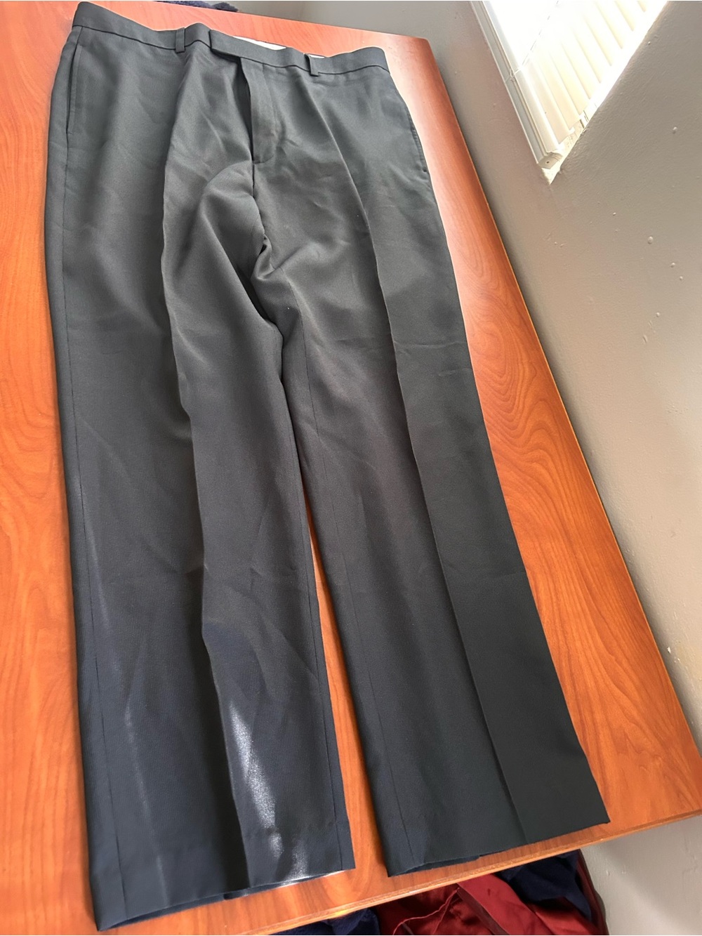 Men's Black Dress Pants - Classic Straight Fit